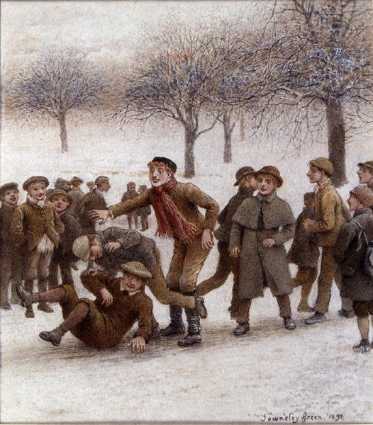 Ledová skluzavka (akvarel na papíře) od Henry Towneley Green