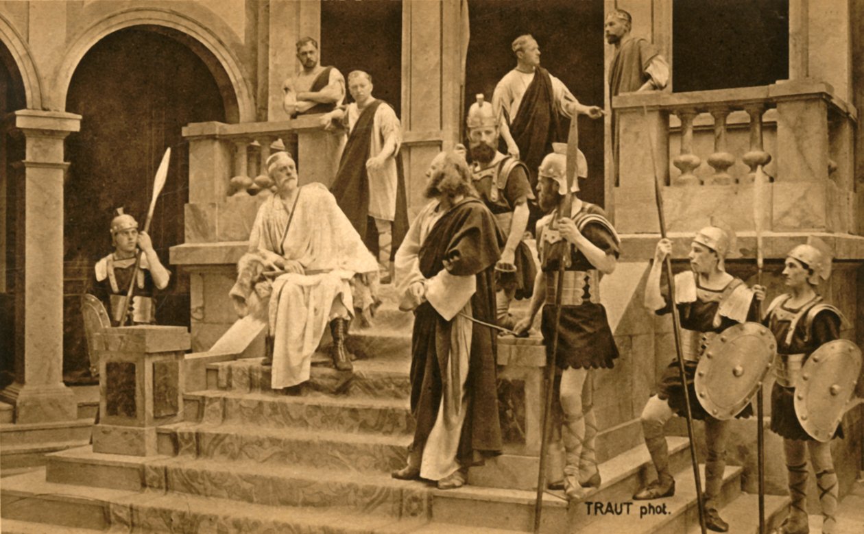 Ježíš před Pilátem, 1922. od Henry Traut