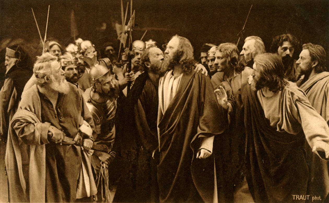 Jidáš zrazuje svého pána, 1922. od Henry Traut