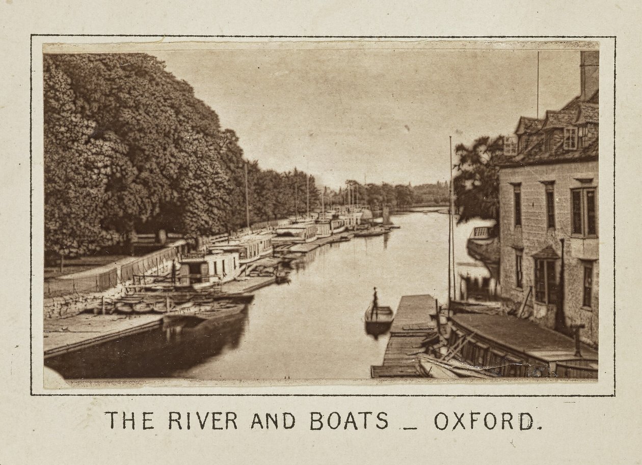 Řeka a lodě - Oxford od Henry W. Taunt