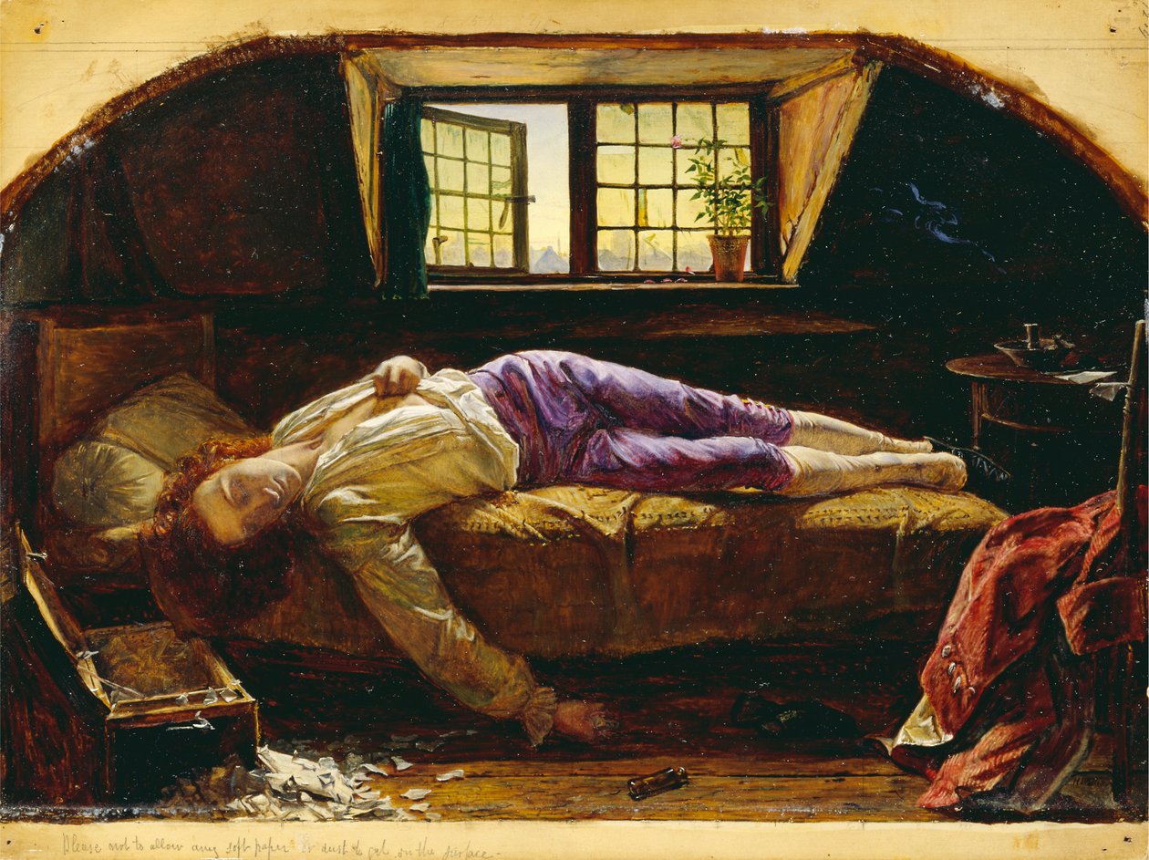 Smrt Chattertona od Henry Wallis