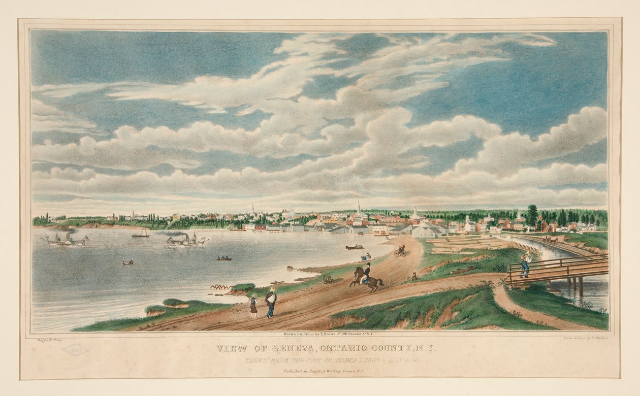 Pohled na Ženevu, Ontario County, NY od Henry Walton