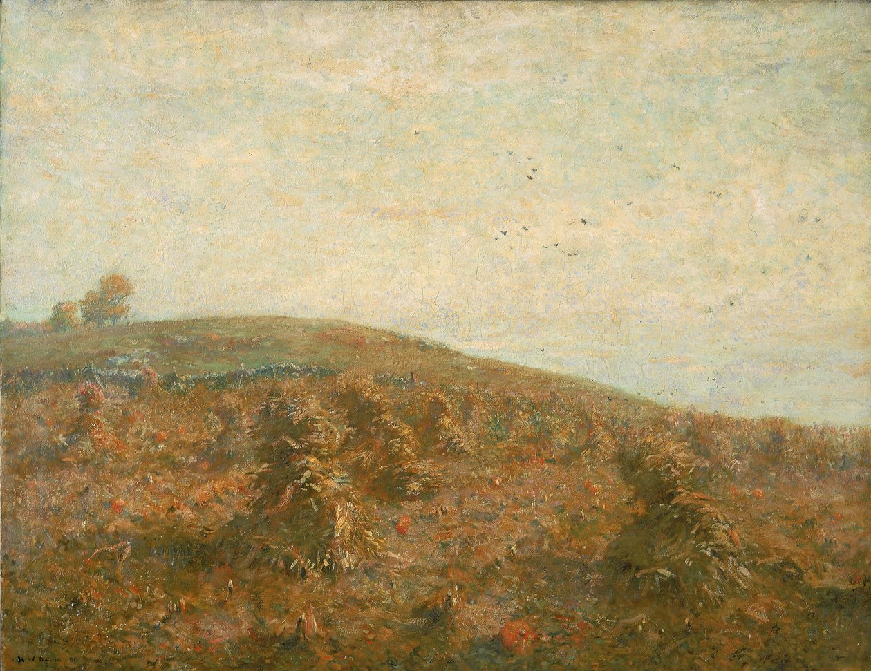 Kukuřičné pole od Henry Ward Ranger