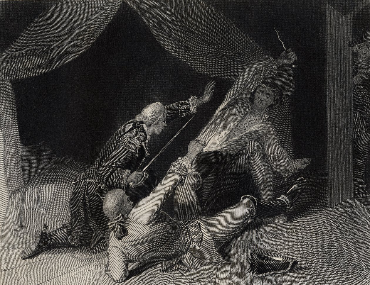 Zajetí lorda Edwarda Fitzgeralda pro velezradu, vyryl J. Rogers od Henry Warren