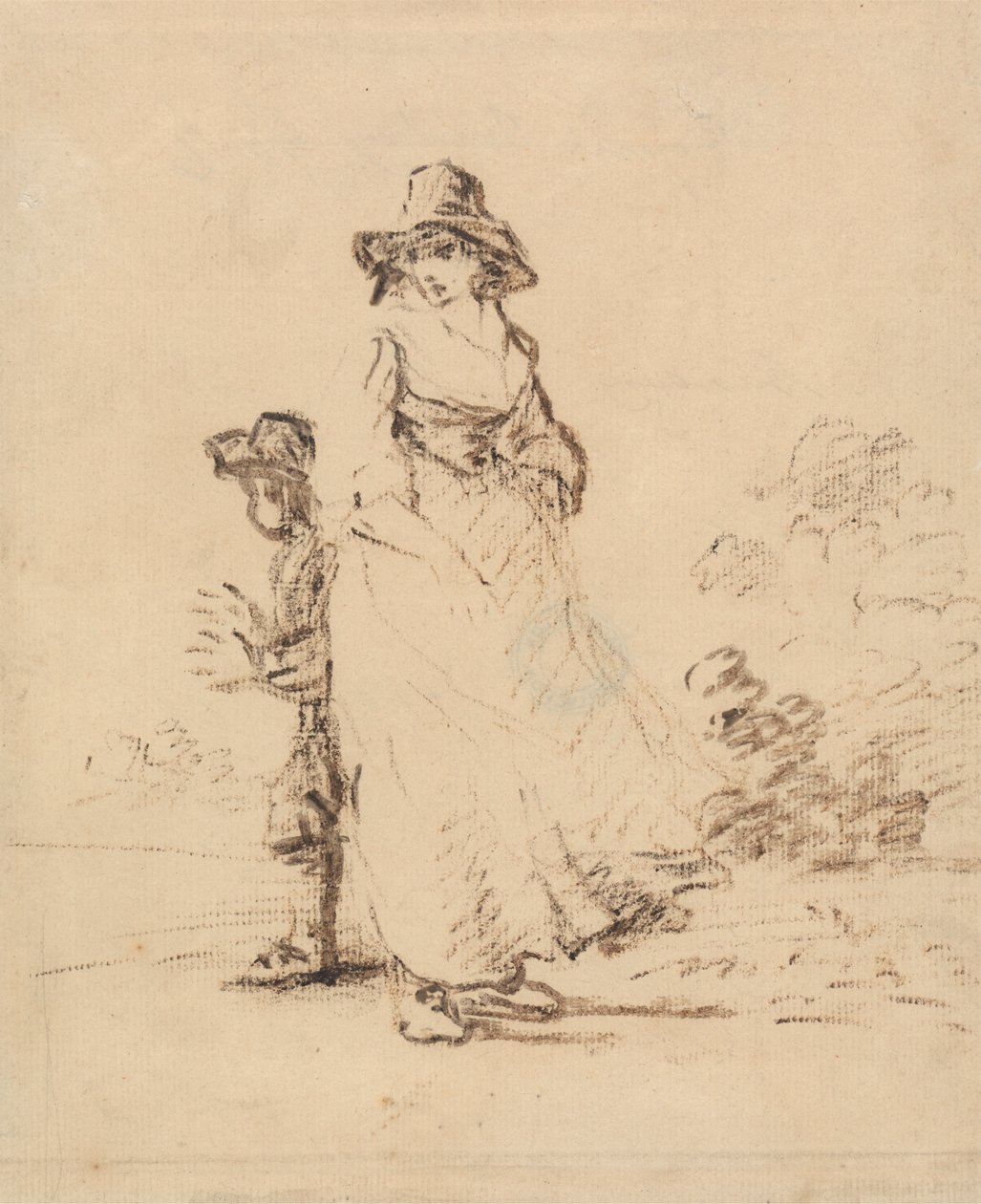 Venkovský chlapec a dívka od Henry William Bunbury