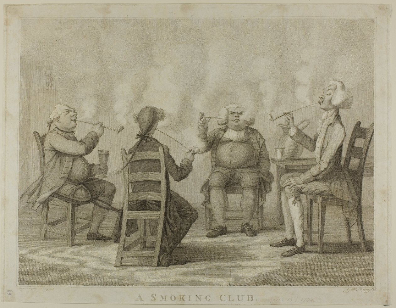Kuřácký klub od Henry William Bunbury