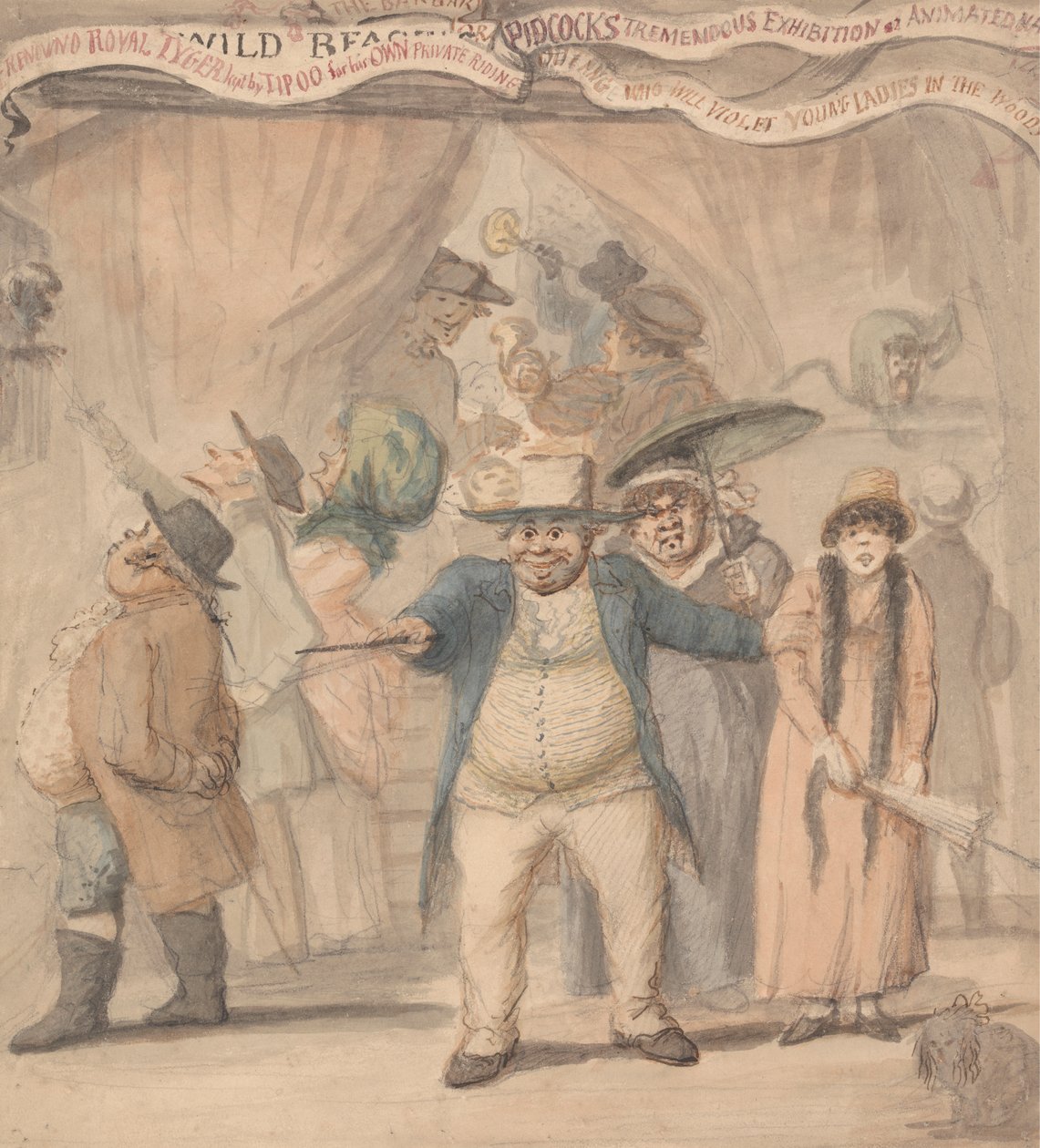 Vstup do výstavního stanu Pidcock na veletrhu od Henry William Bunbury