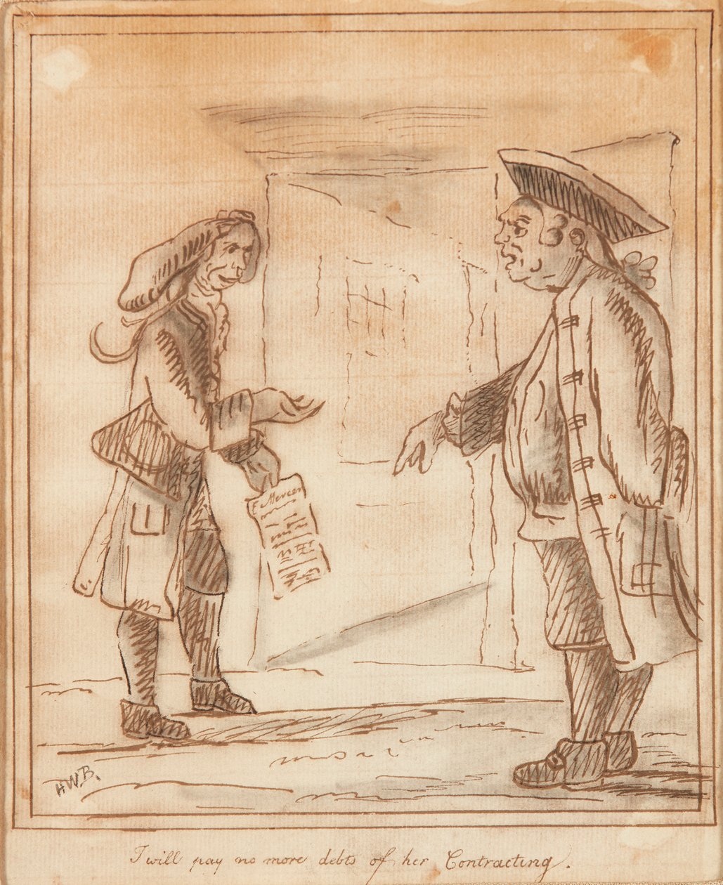 Nebudu platit žádné další dluhy z jejího smluvního vztahu (ink) od Henry William Bunbury