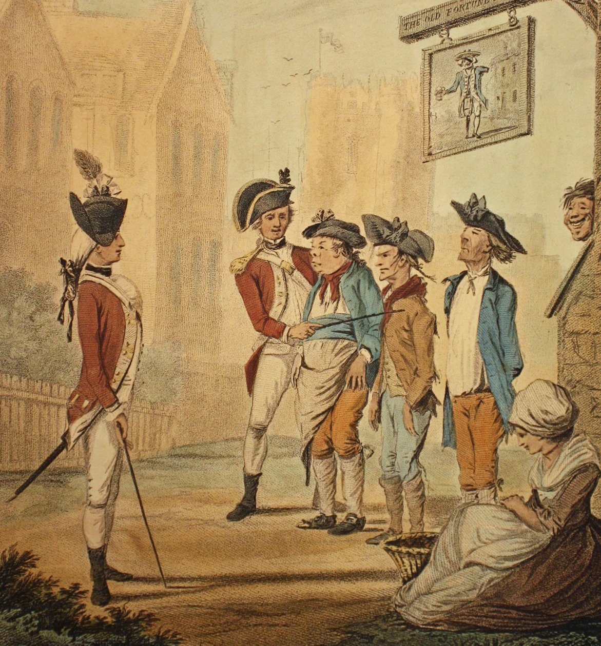 "Recruits", publikoval 1780 od Henry William Bunbury