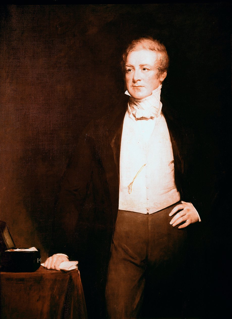 Portrét sira Roberta Peela (1788-1850), politika Malba Henryho Williama Pickersgilla (1782-1875) 19. století 240,7 x 147 cm, Londýn, National Portrait Gallery od Henry William Pickersgill
