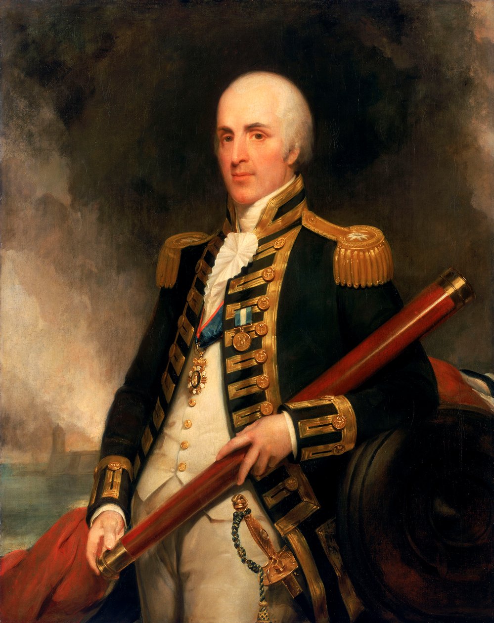 Kontradmirál sir Alexander John Ball (1757-1809) od Henry William Pickersgill