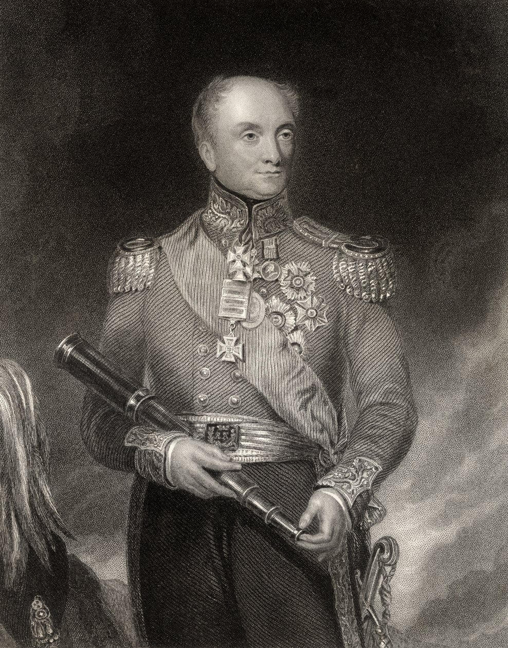 Sir Rowland Hill, vyrytý W.H. Mote, z 