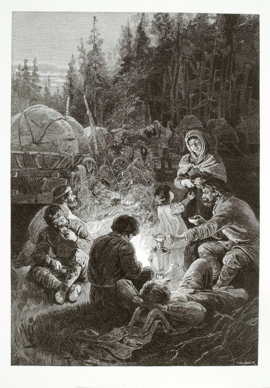 Bivak skupiny Teamsterů (řidičů Oboz) od Henry Wolf