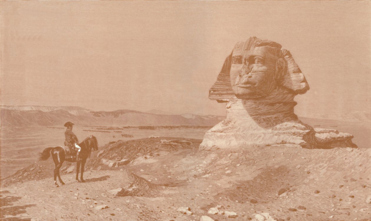 Bonaparte před sfingou, 1886, 1896 od Henry Wolf
