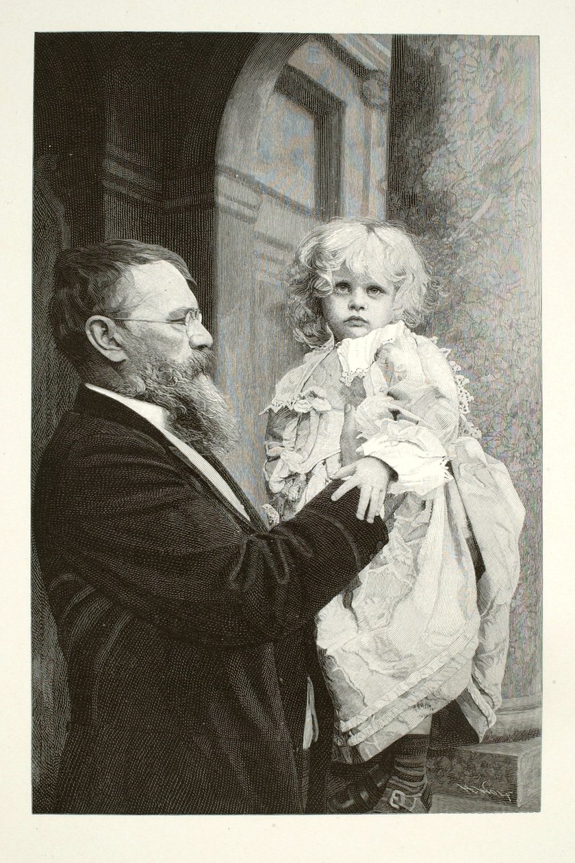 Lenbach a jeho dítě od Henry Wolf