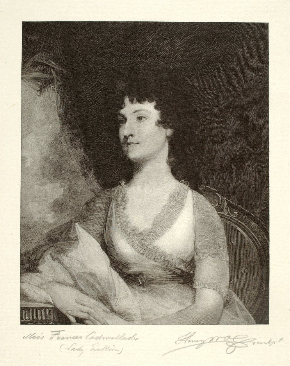 Slečna Frances Cadwaladerová (lady Erskineová) od Henry Wolf