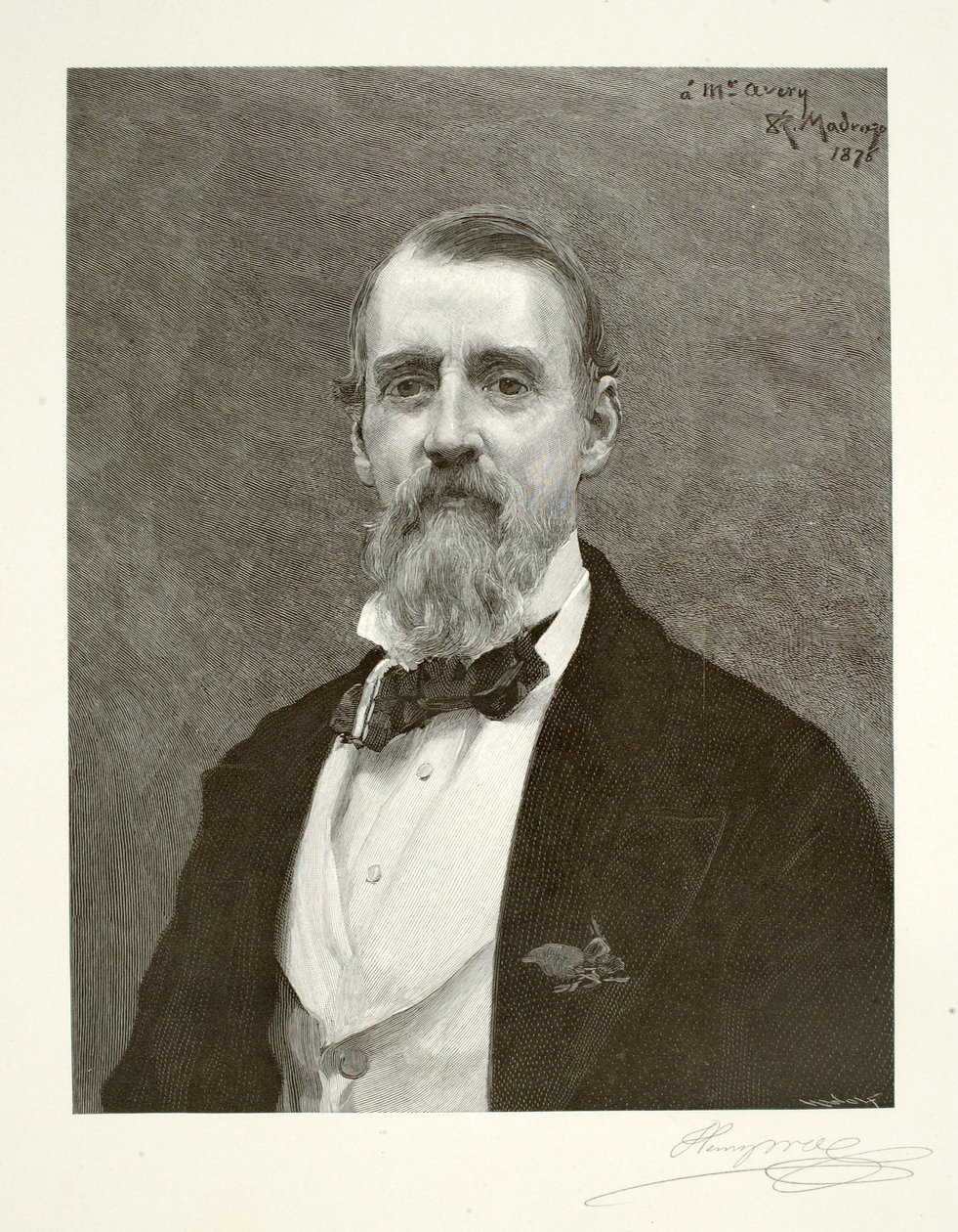 Samuel Putnam Avery od Henry Wolf