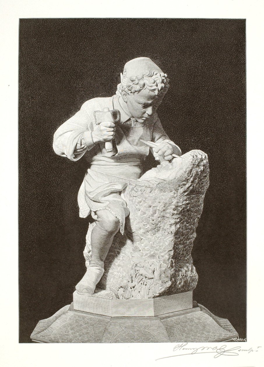 Mladý Michelangelo od Henry Wolf
