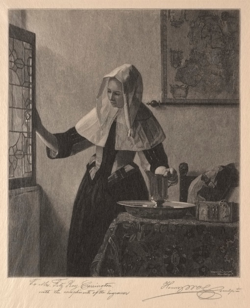 Mladá žena u okna, 1907. od Henry Wolf