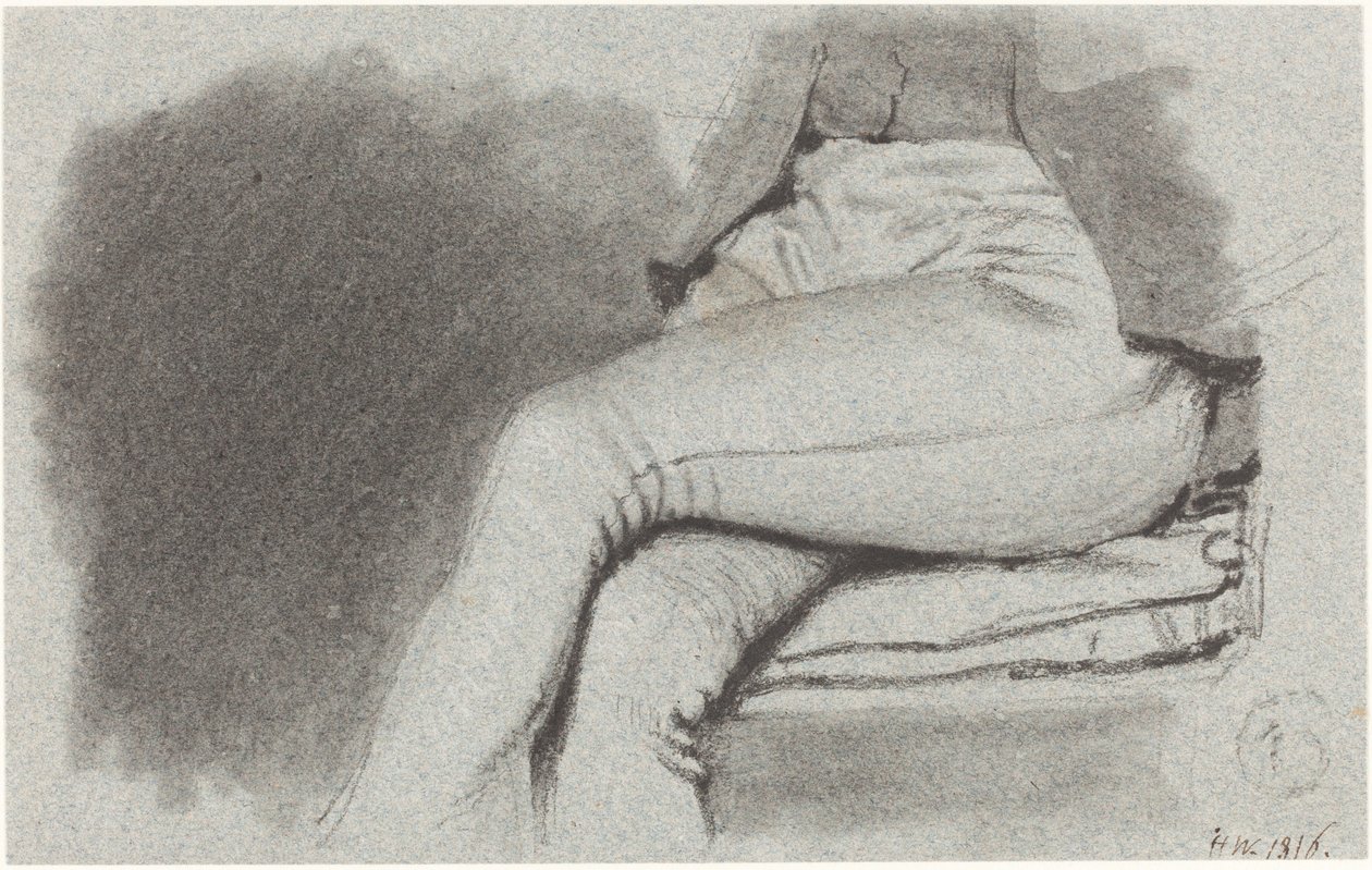 Studie nohou sedícího muže od Henry Wyatt