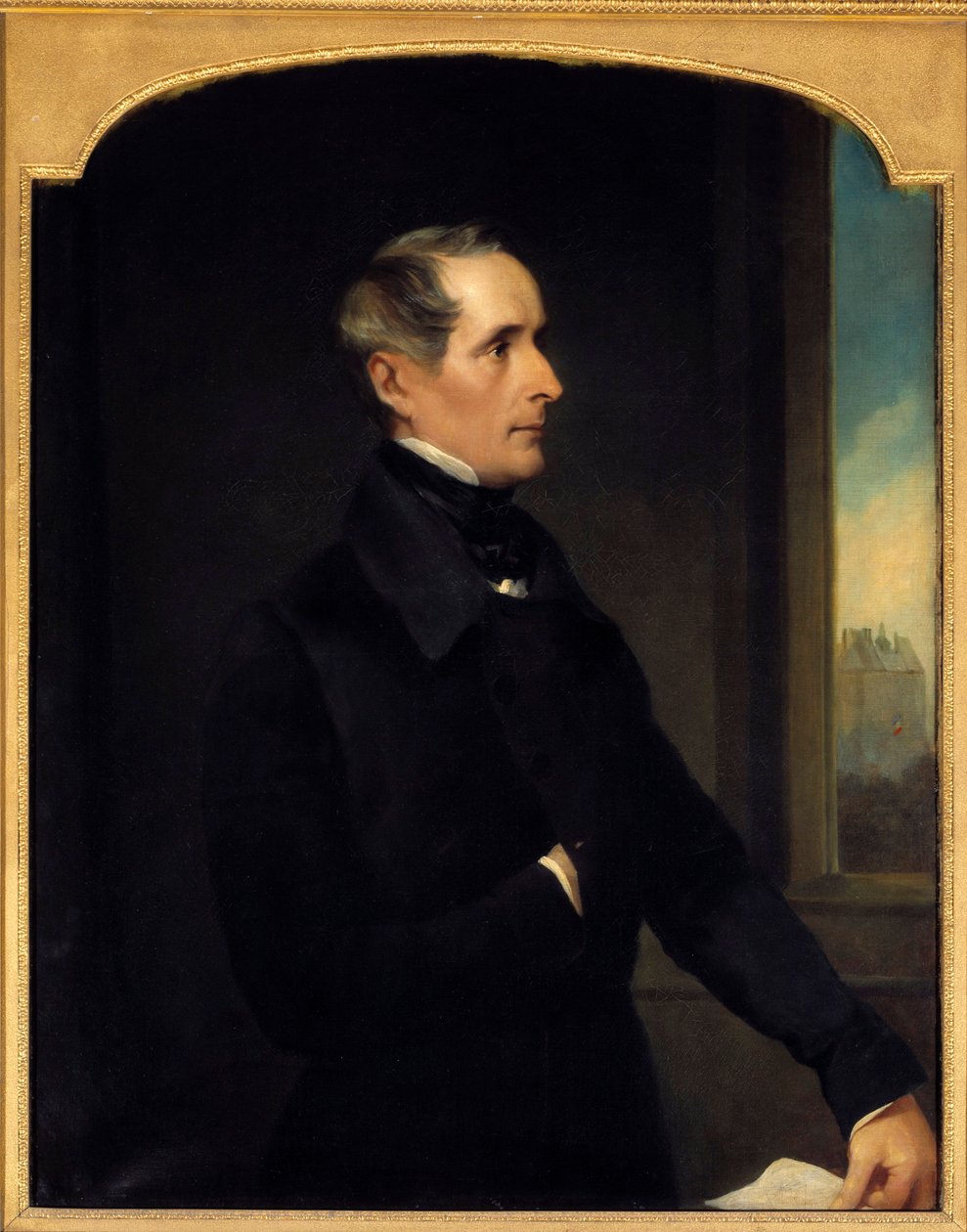 Portrét Alphonse de Lamartine (1790-1869) básník a politik Malba Henryho Phillipse (1820-1868) 1848 Sun. 1,17x0,9 m Paříž, od Henry Wyndham Phillips