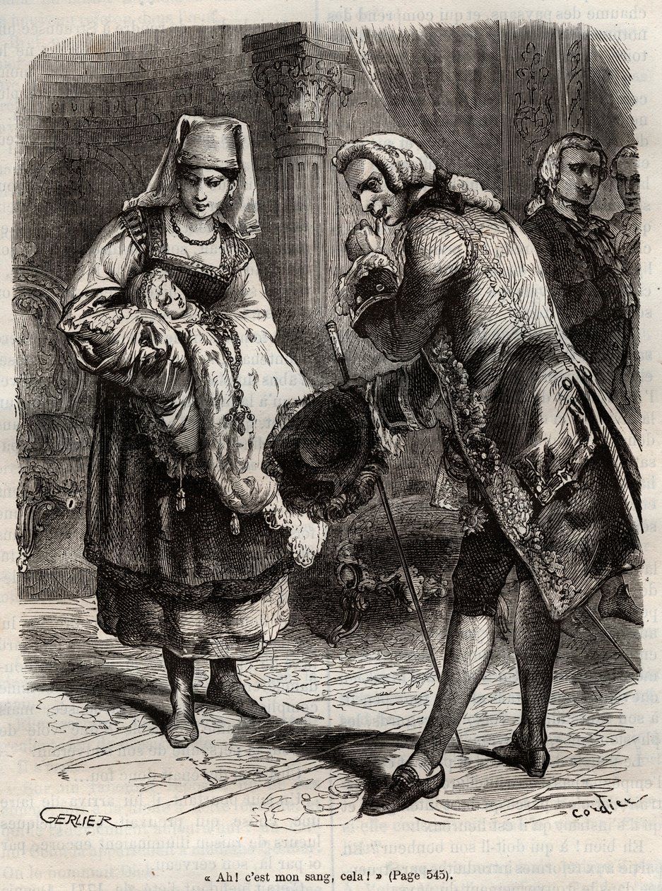 Narození Louise Auguste, vévodkyně z Augustenborgu (rytina) od Henry de Kock