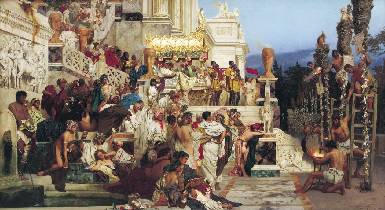Přední světlo křesťanství, Neronovy pochodně od Henryk Siemieradzki