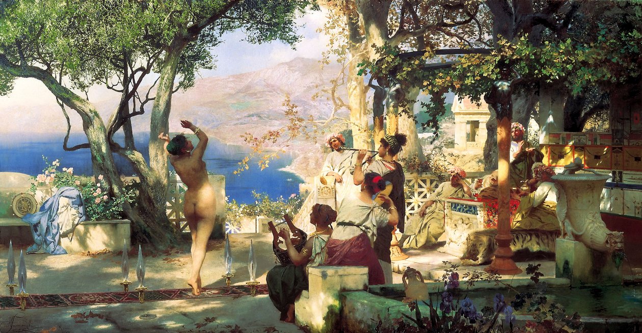 Tanec s mečem, 1881. od Henryk Siemiradzki