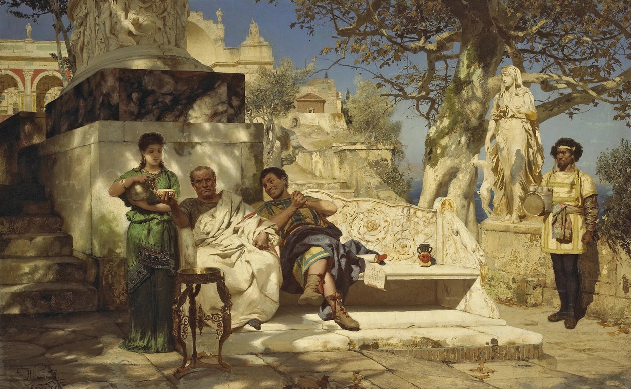 Patricijská siesta, 1881 od Henryk Siemiradzki