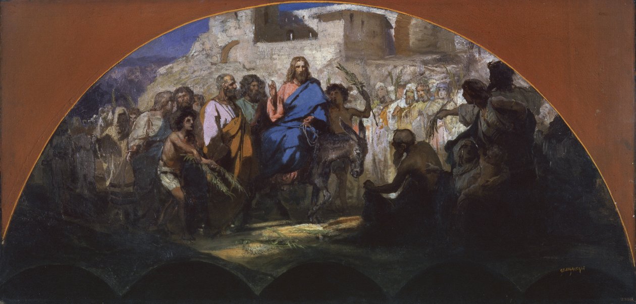 pokus Krista do Jeruzaléma, 1876 od Henryk Siemiradzki