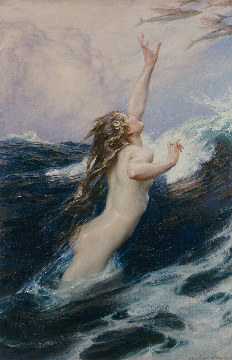 Létající ryba, 1910 od Herbert James Draper
