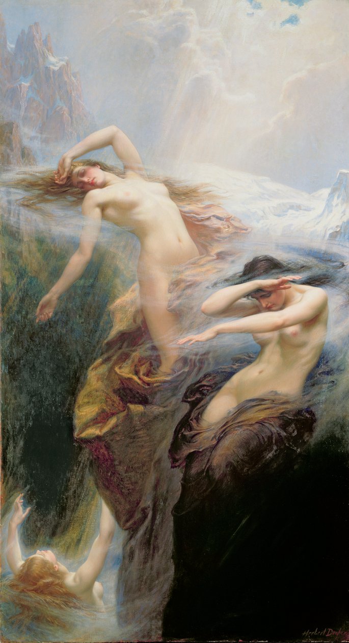 The Mountain Mists aneb, Clyties of the Mist, 1912 od Herbert James Draper