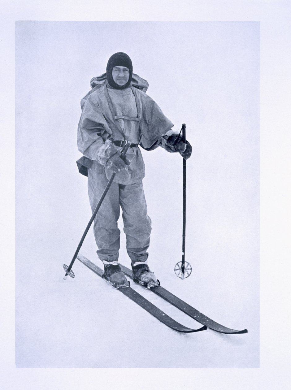 Kapitán Scott (1868-1912) na lyžích během expedice „Terra Nova“ (1910-13) na jižní pól, 1911 od Herbert Ponting