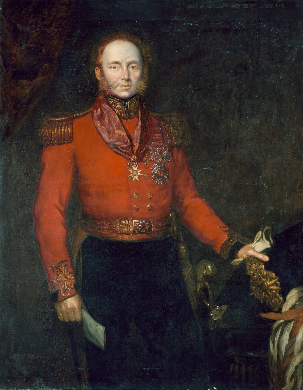 Generálmajor John Alexander Dunlop Agnew Wallace (asi 1775-1857) 1835 od Herbert Sidney
