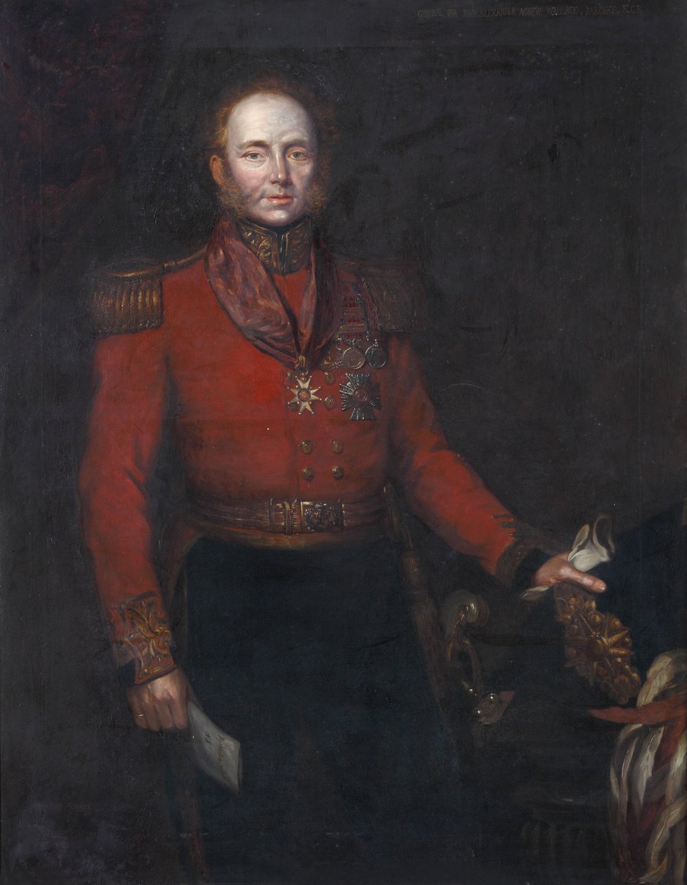 Generálmajor John Alexander Dunlop Agnew Wallace, kolem roku 1829 od Herbert Sidney