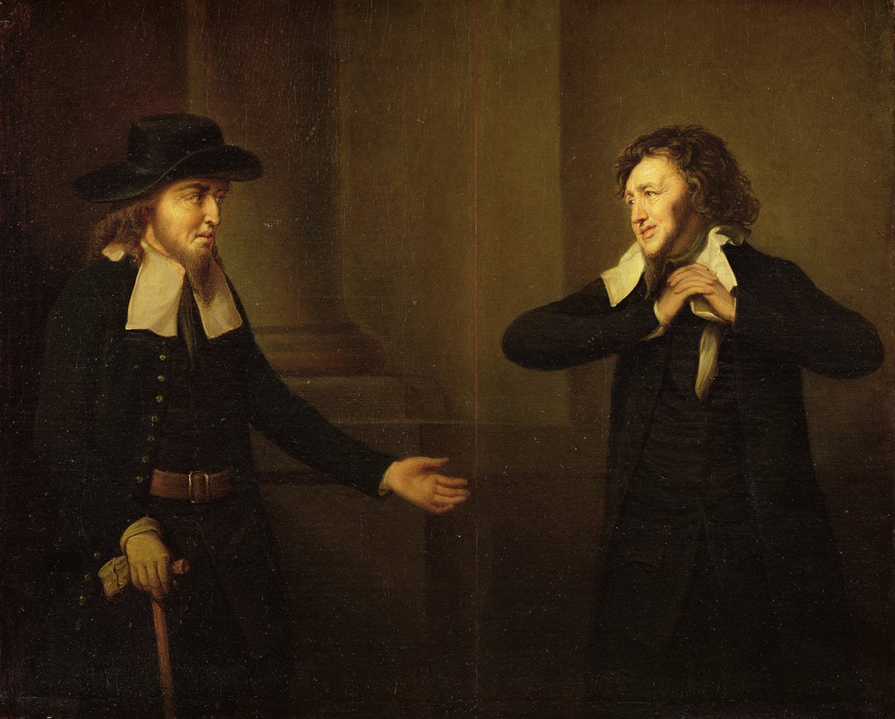 Shylock a Tubal z dějství III, scéna 2 z „Kupce benátského“ od Williama Shakespeara od Herbert Stoppelaer