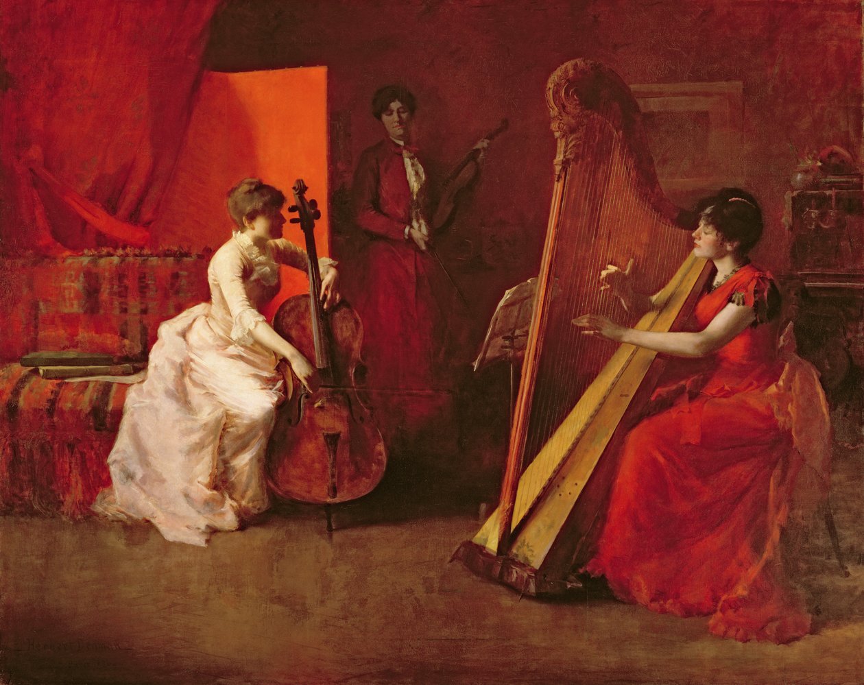 Trio, 1886 od Herbert A. Denman