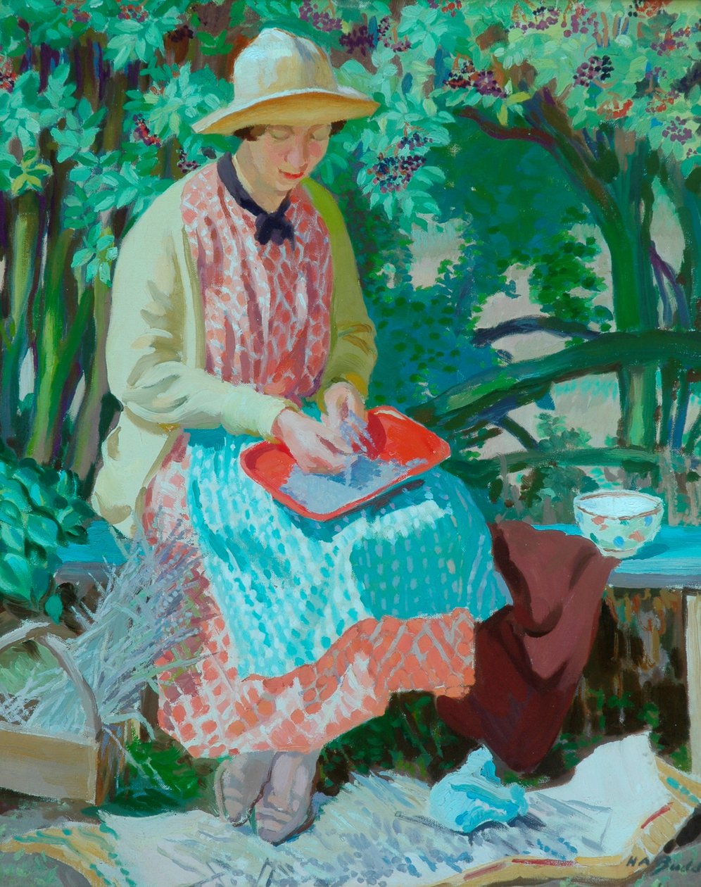 Levandule (olej na plátně) od Herbert Ashwin Budd