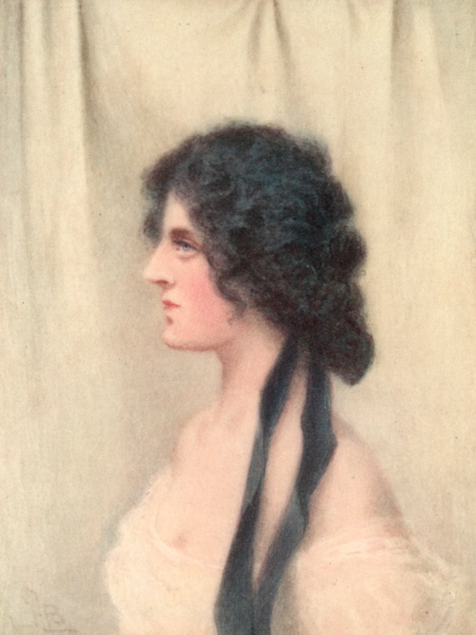 Beauchampova kariéra: Renee de Croisnel (barevná litografie) od Herbert Bedford