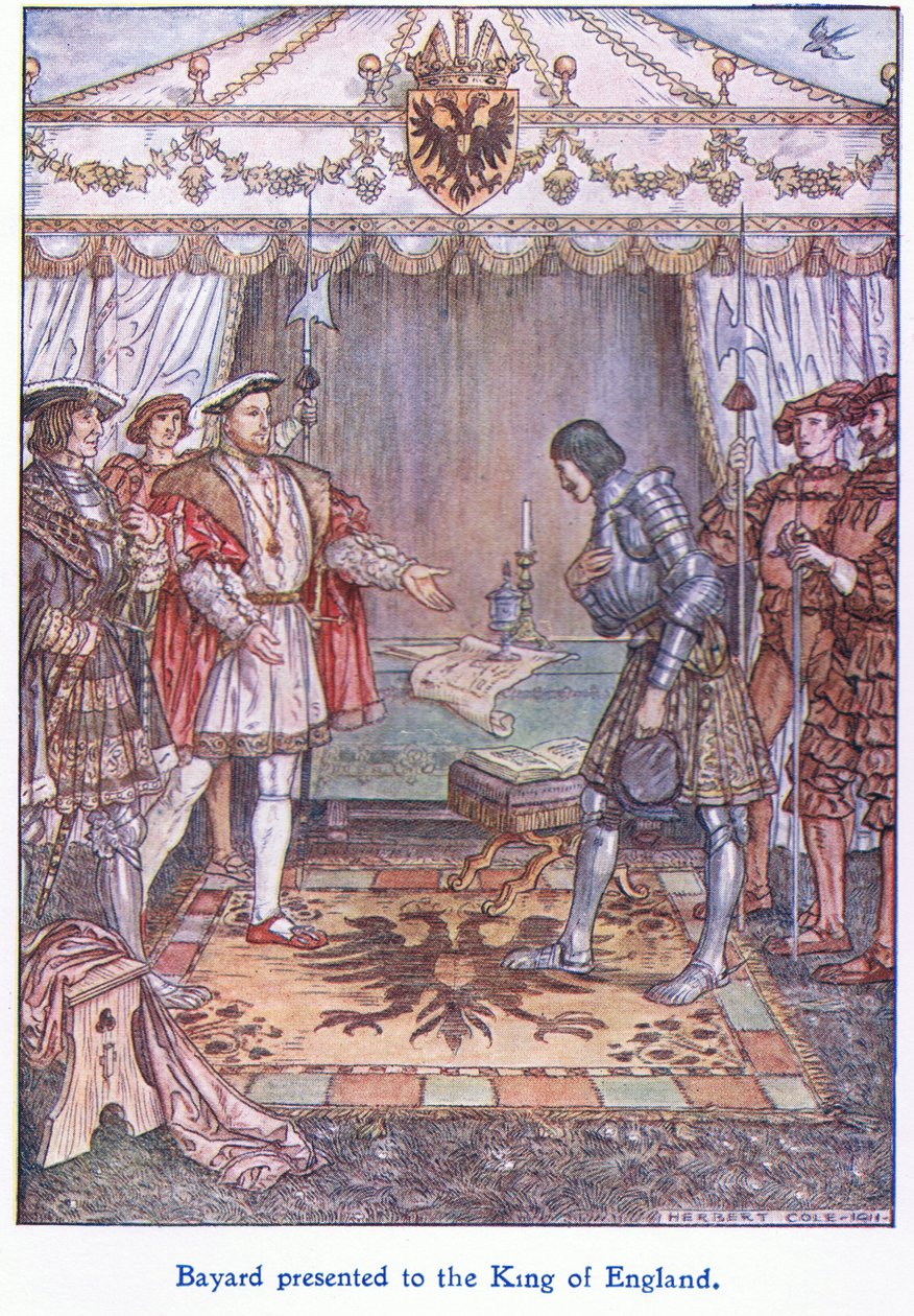 Bayard předložen anglickému králi (Henry VIII), 1938 od Herbert Cole