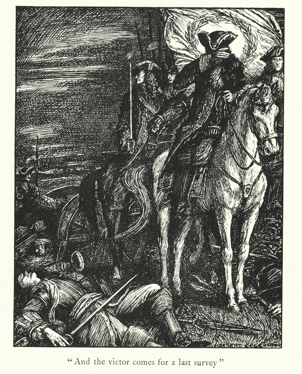 Ingoldsbyho legendy: The Black Mousquetaire (litografie) od Herbert Cole