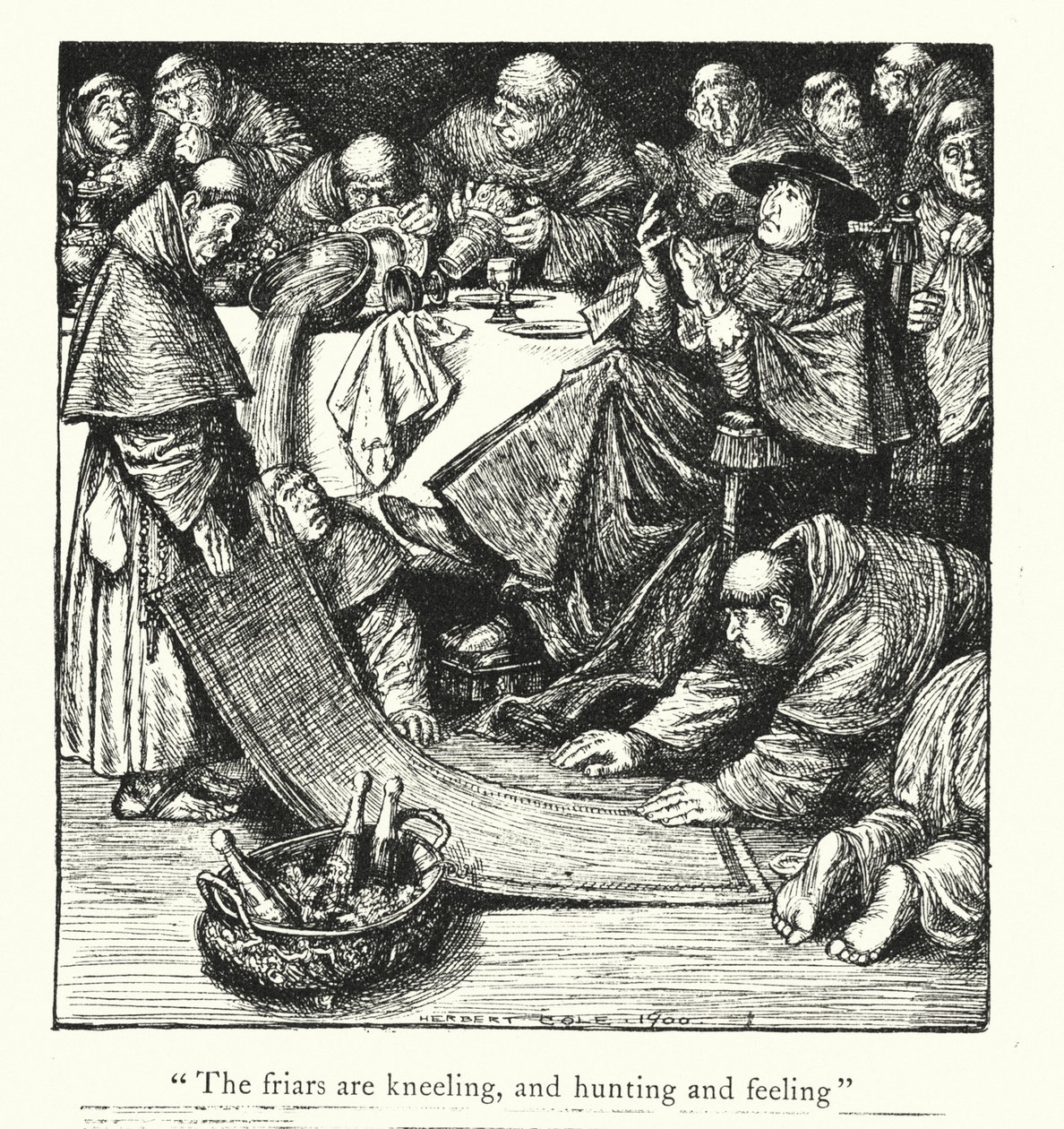 Ingoldsbyho legendy: Remešská kavka (litografie) od Herbert Cole