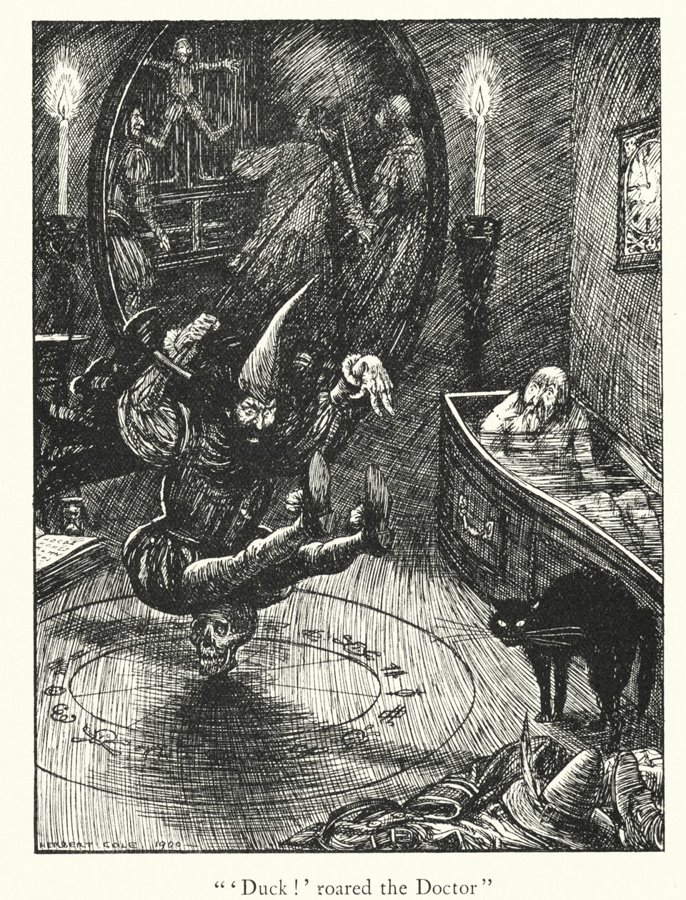 Ingoldsbyho legendy: (litografie): The Leech of Folkestone (litografie) od Herbert Cole