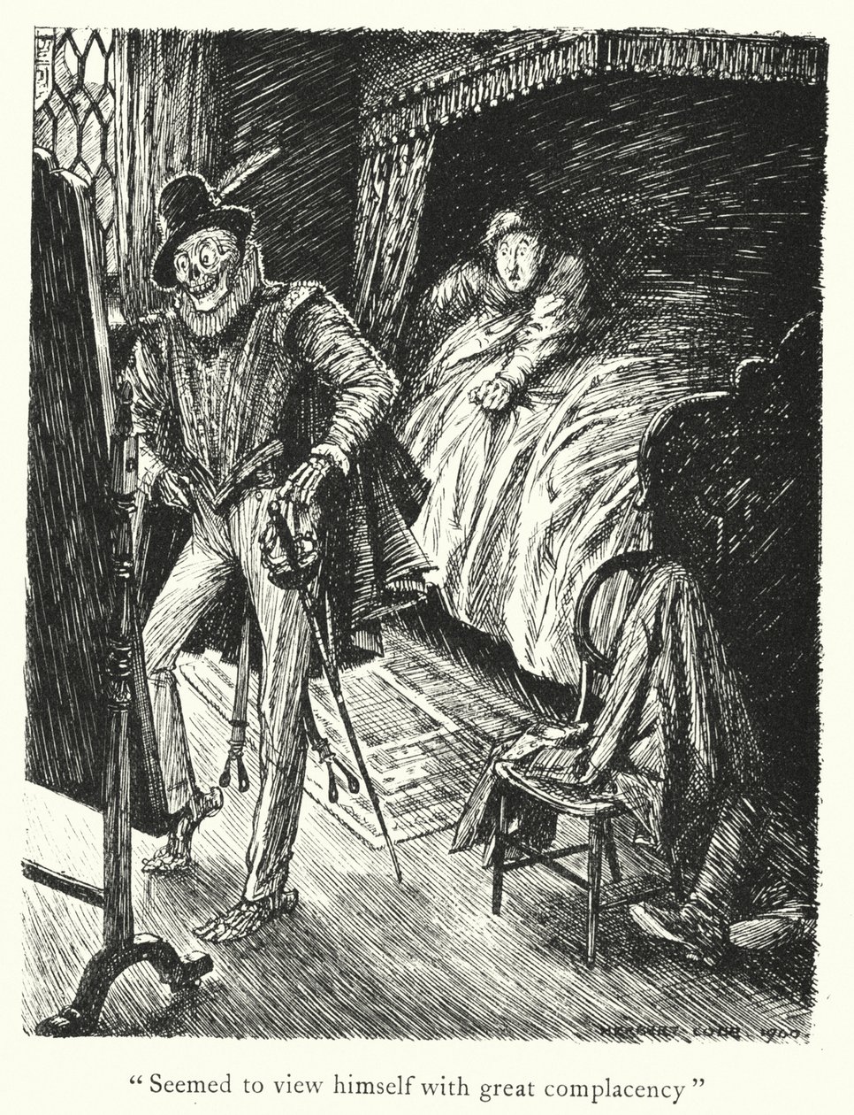 Ingoldsbyho legendy: (litografie): Přízrak z Tappingtonu od Herbert Cole