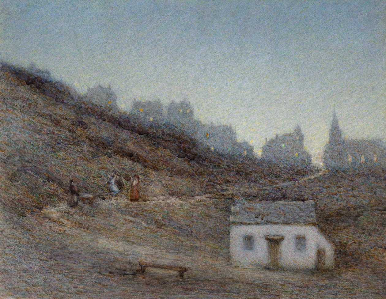 Nové předměstí (akvarel) od Herbert Dalziel