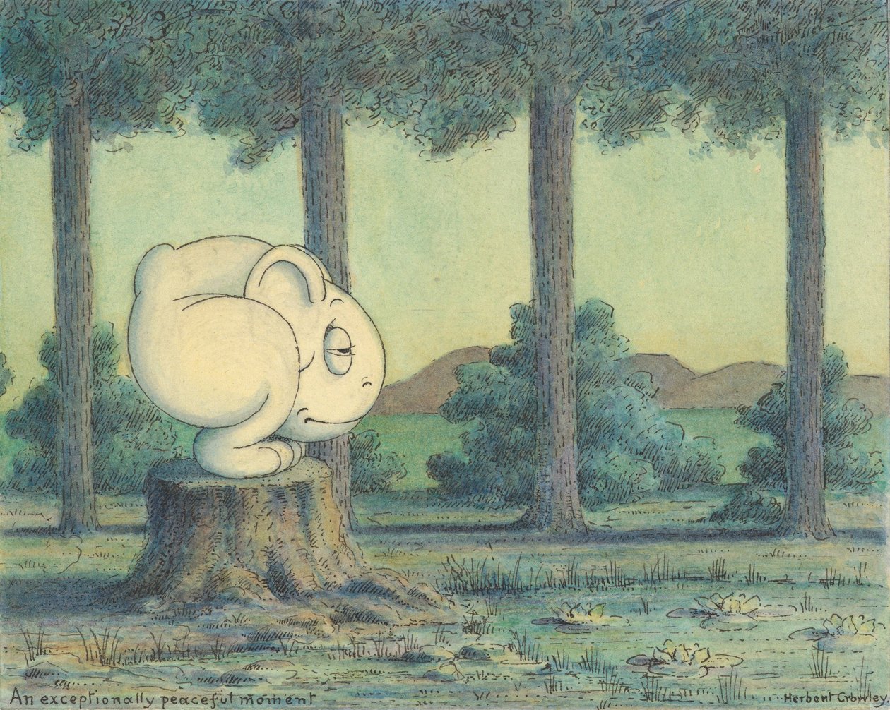 Výjimečně klidný okamžik, kolem roku 1910 od Herbert E. Crowley