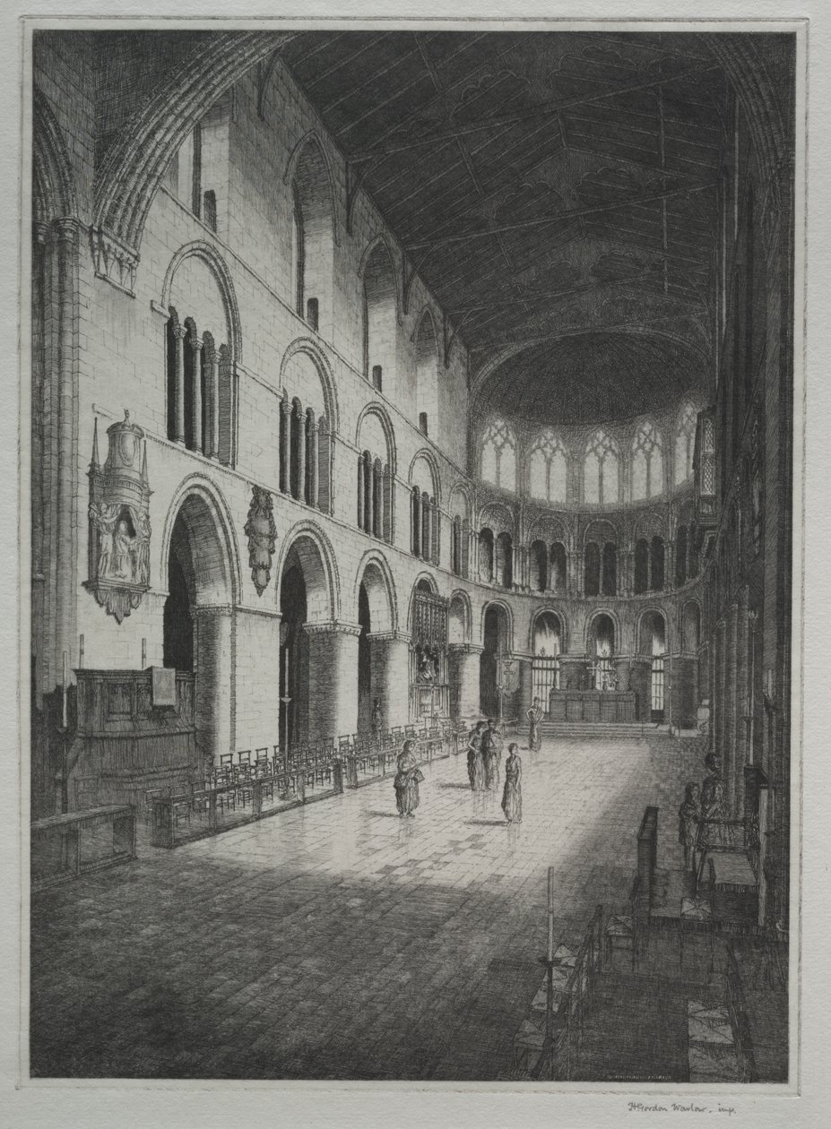 Kostel sv. Bartoloměje, interiér od Herbert Gordon Warlow