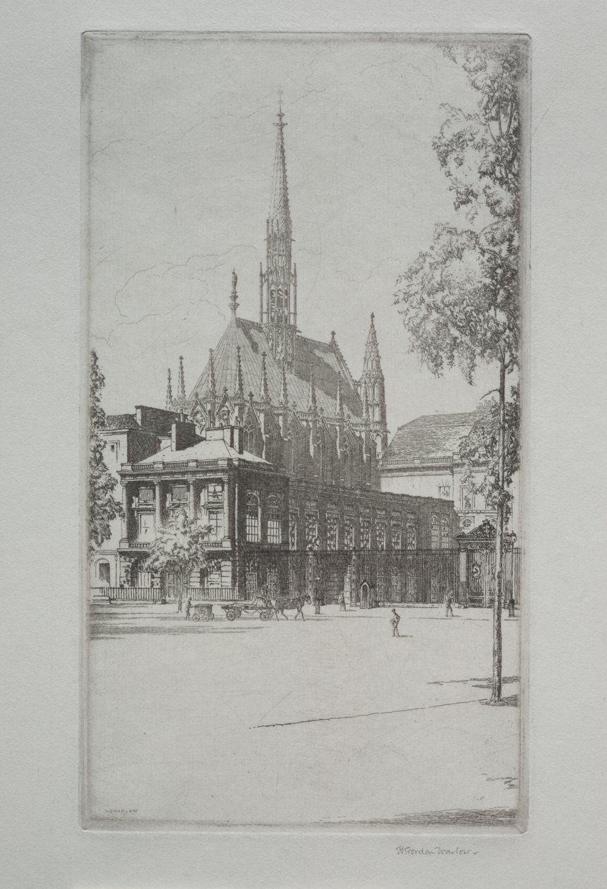 St. Chapelle, Paříž od Herbert Gordon Warlow