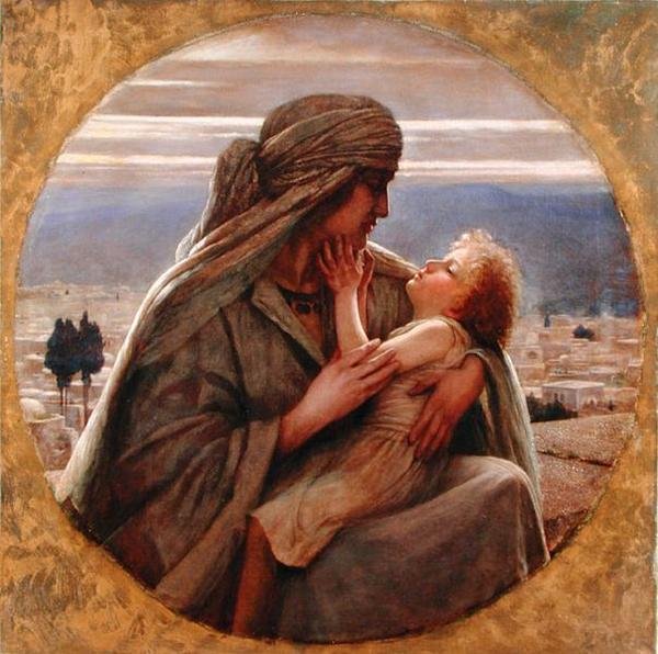 Večer v Nazaretu (olej na plátně) od Herbert Gustave Schmalz