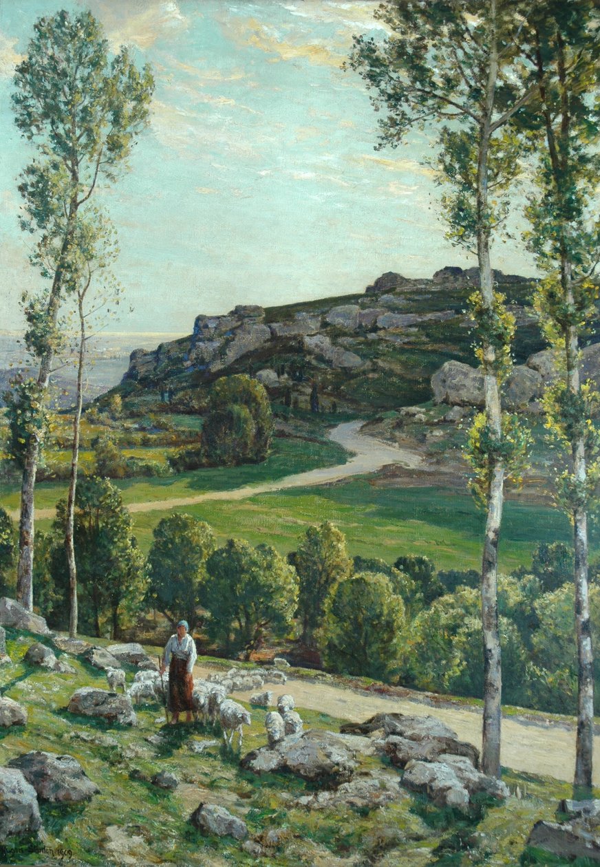 Cesta v Provence, 1904 od Herbert Hughes Stanton